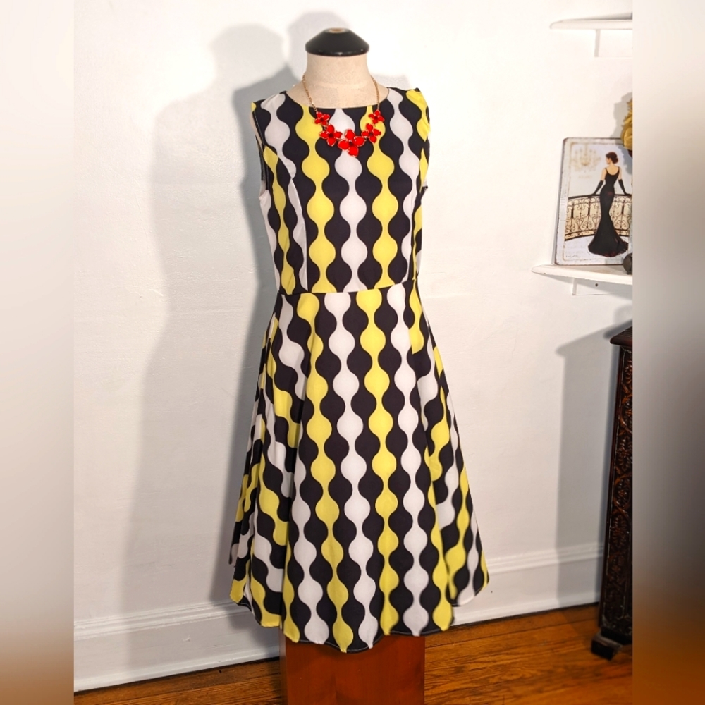 Retro Plus Sized A-Line New Light Fashion Dress